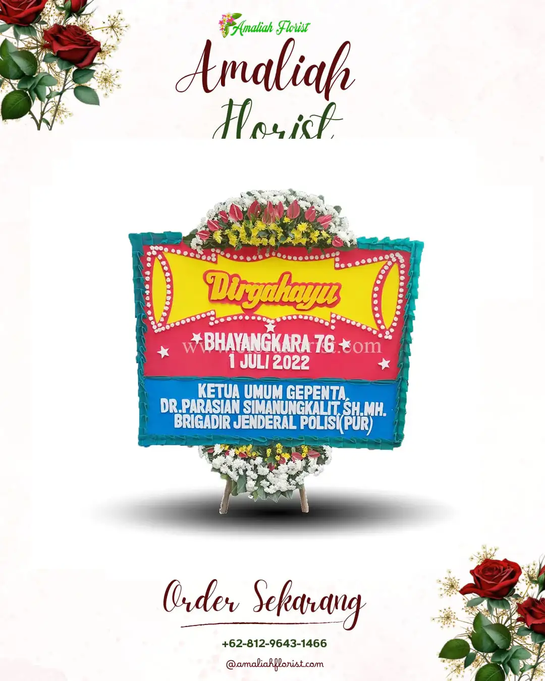 Papan Bunga HUT Ulang Tahun Jatirejoyoso